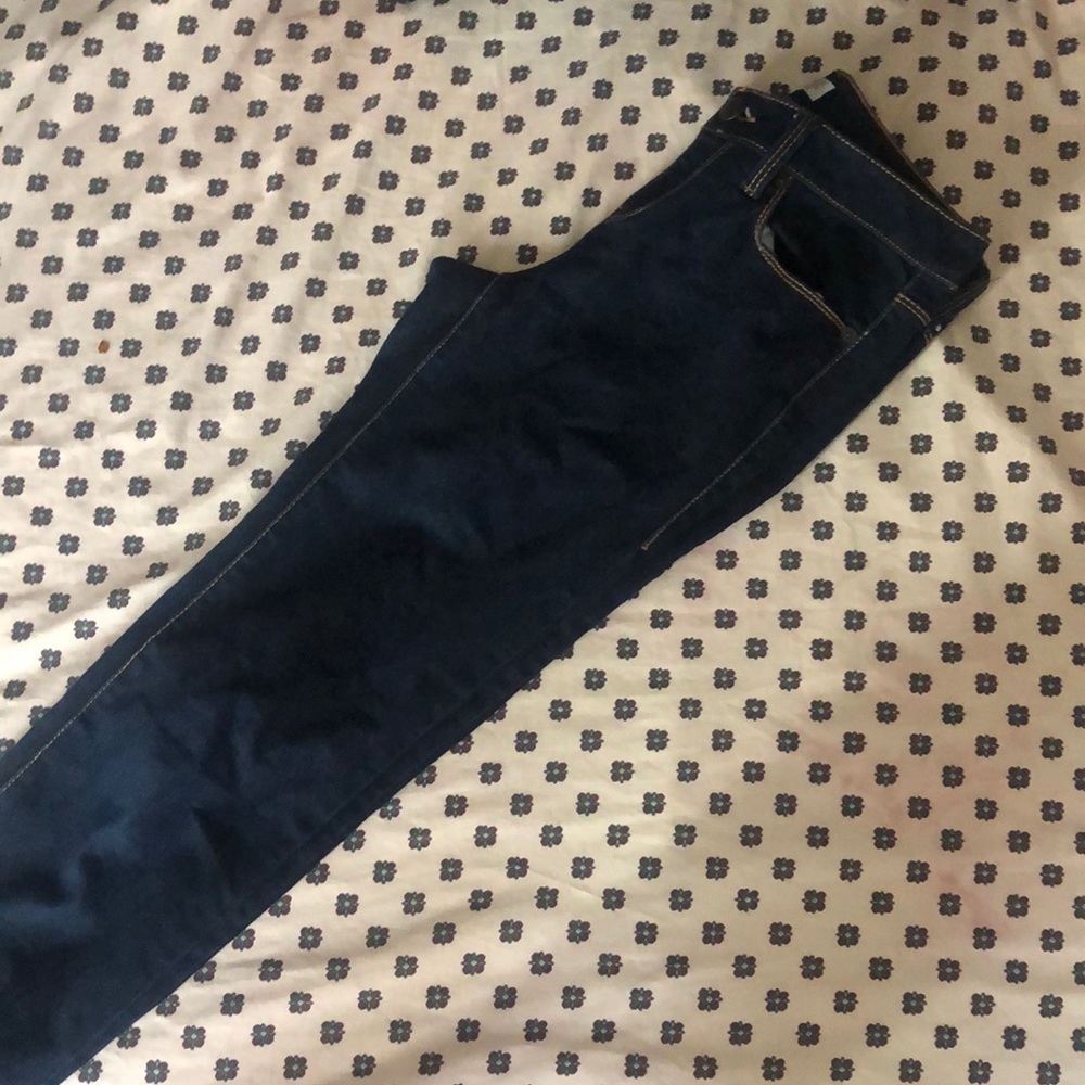 Dark blue jeans